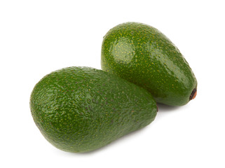 avocado on white
