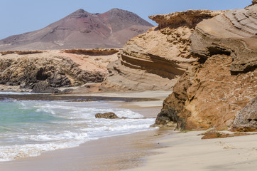 landscape of  ocean coast on the island