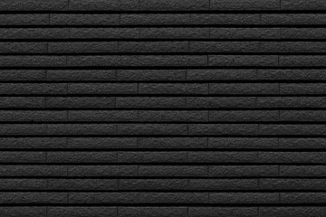 Black stone brick tile wall pattern and background