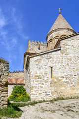 Ananuri fortress at the Aragvi River in Georgia. Ananuri is a defensive structure from the turn of the 16th and 17th centuries.