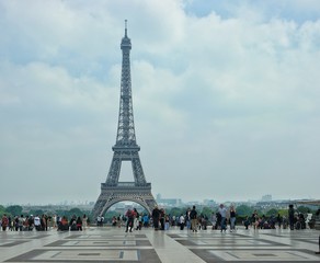 Fototapeta na wymiar May 23, 2018 Paris, France. Symbol of Framce Eiffel Tower