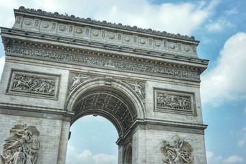 Fototapeta na wymiar May 24, 2018 Paris, France. Fragment of the monument 