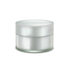 Cream Jar Mock Up in Realistic Style