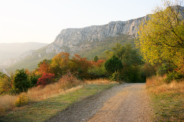 Autumnal mountain landscape