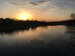 Sonnenuntergang am See 
