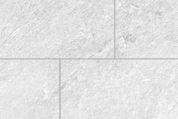 White stone floor tile pattern and seamless background