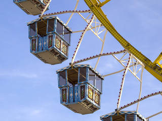 Naklejka premium Ferris wheel at the Oktoberfest, Munich, Germany