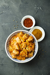 Homemade chicken curry