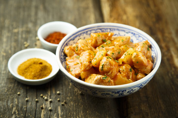 Homemade chicken curry