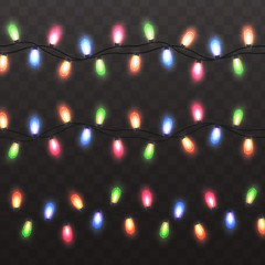 Christmas lights illustration