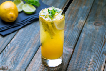 Citrus lemonade on the bar