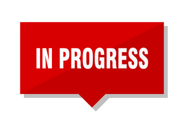 in progress red tag