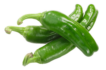 Padron peppers c. annuum, whole pods, top