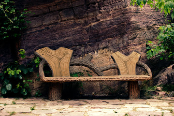 bench, romantic, warm, feeling, rest, park