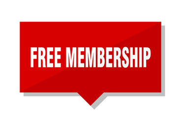 free membership red tag