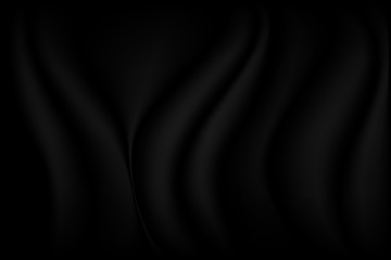 abstract black luxury texture silk background and cloth wave, can be used for luxurious Christmas and wallpaper of your product
