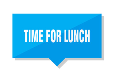 time for lunch price tag