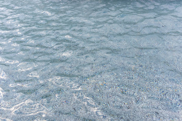 Texture of clear sea water, background