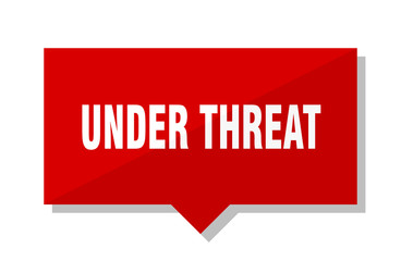 under threat red tag