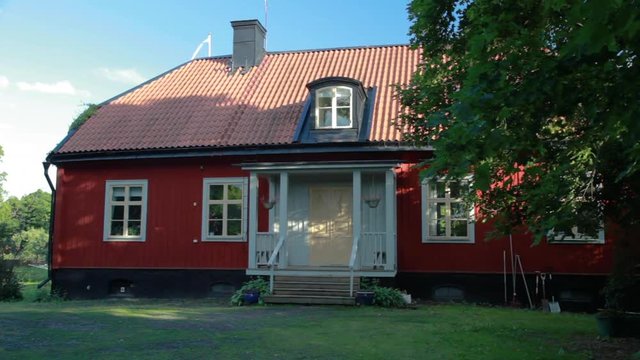 Red house Swedish summer