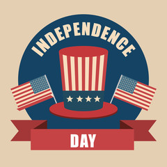 hat USA independence day celebration design