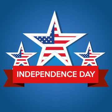 USA independence day star vector illustration design