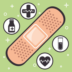 medical healthcare set icons vector illustration design