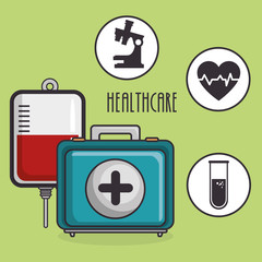 medical healthcare set icons vector illustration design