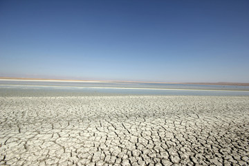 salt lakes and barren lands in Turkey 