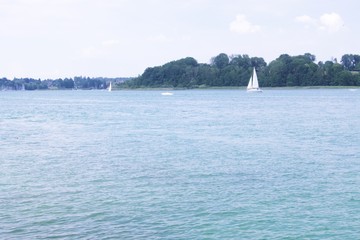 sailing in the sea