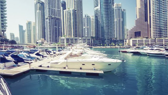 hyperlapse, Dubai Marina, UAE