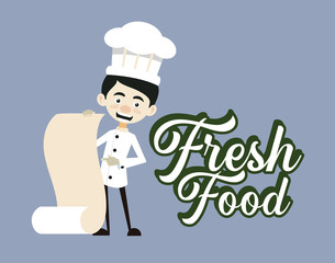 Chef Vector Illustration Design -  logo