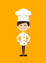 Chef Vector Illustration Design -  standing