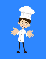 Chef Vector Illustration Design -  talking