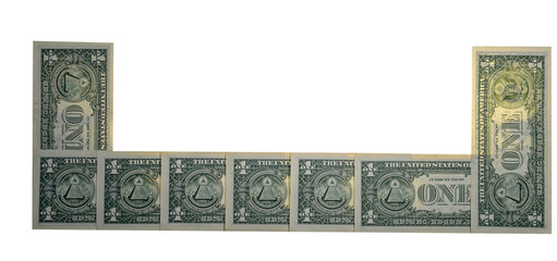 one dollar bill frame