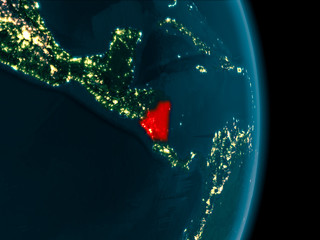 Nicaragua at night