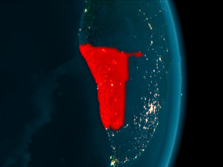 Namibia at night