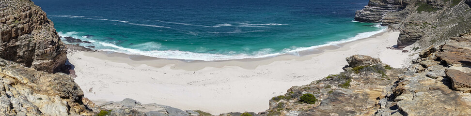 Fototapeta na wymiar Beach Panorama at Cape of Good Hope