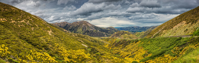 View of the Korowai-Torlesse road, South Island New Zealand