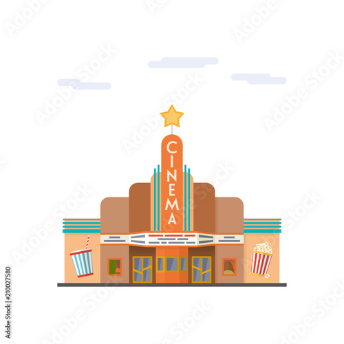 Cinema flat design vector