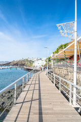 boardwalk in Puerto del Carmen, Lanzarote, Spain
