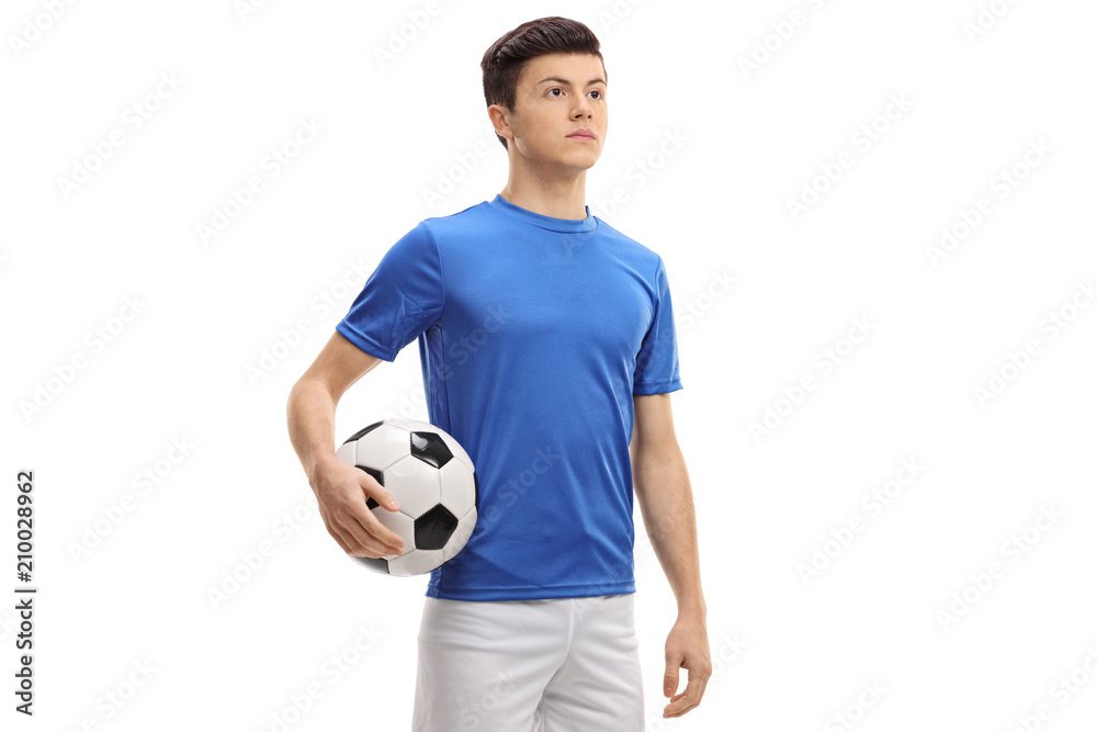 Canvas Prints Teenage soccer player