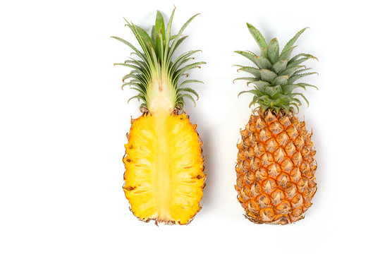 Isolated of pineapple on white background