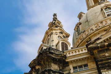 Obraz premium Dresdener Frauenkirche in Sachsen in Deutschland
