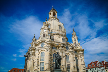 Dresdener Frauenkirche in Sachsen in Deutschland