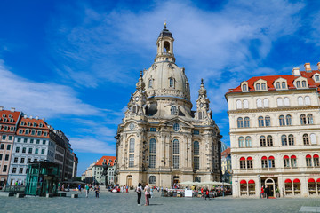 Dresdener Frauenkirche in Sachsen in Deutschland