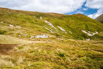 Fototapeta na wymiar highest part of Gaborova dolina valley in Western Tatras mountains in Slovakia
