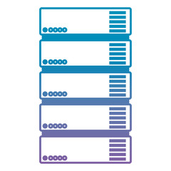 Fototapeta premium tower server isometric icon vector illustration design