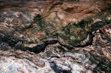 Marble stone background. Natural Marble in river of Thailand, Black, white and gray color.