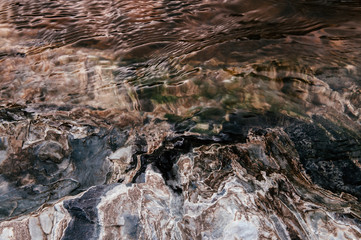 Marble stone background. Natural Marble in river of Thailand, Black, white and gray color.